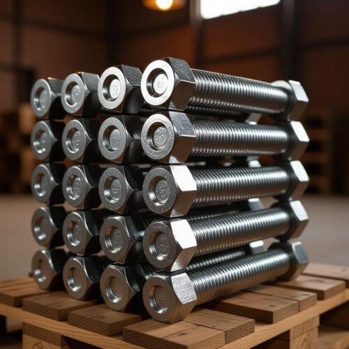 ASTM A193 B7 Studs & H2 Hex Nut H.D.G