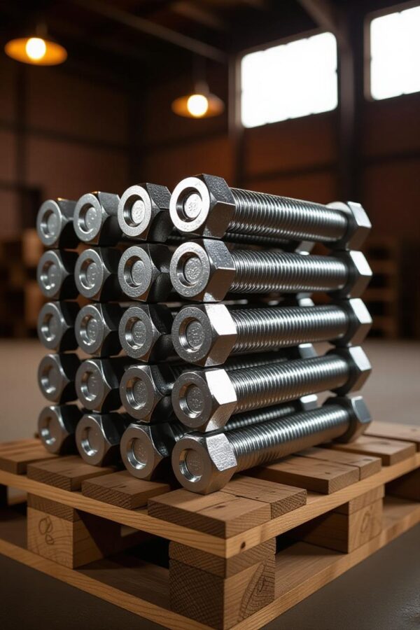 ASTM A193 B7 Studs & H2 Hex Nut H.D.G